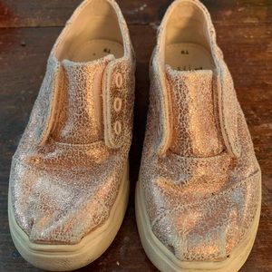 Toms rose gold shoes